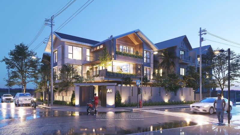 Mẫu thiết kế kiến trúc biệt thự đẹp đẹp và đẳng cấp được hoàn thiện bởi KTS Morehome